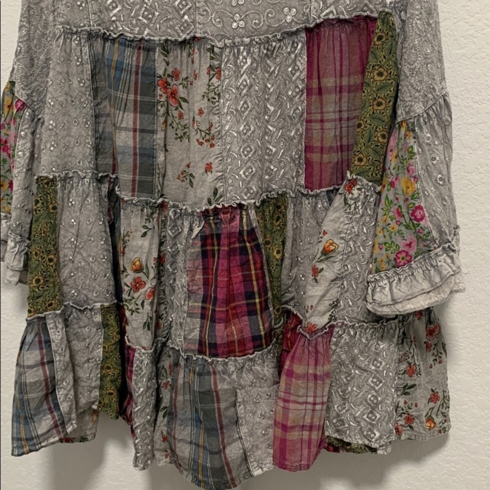 Young Threads Boho Patchwork Tunic Top - Picture 7 of 10